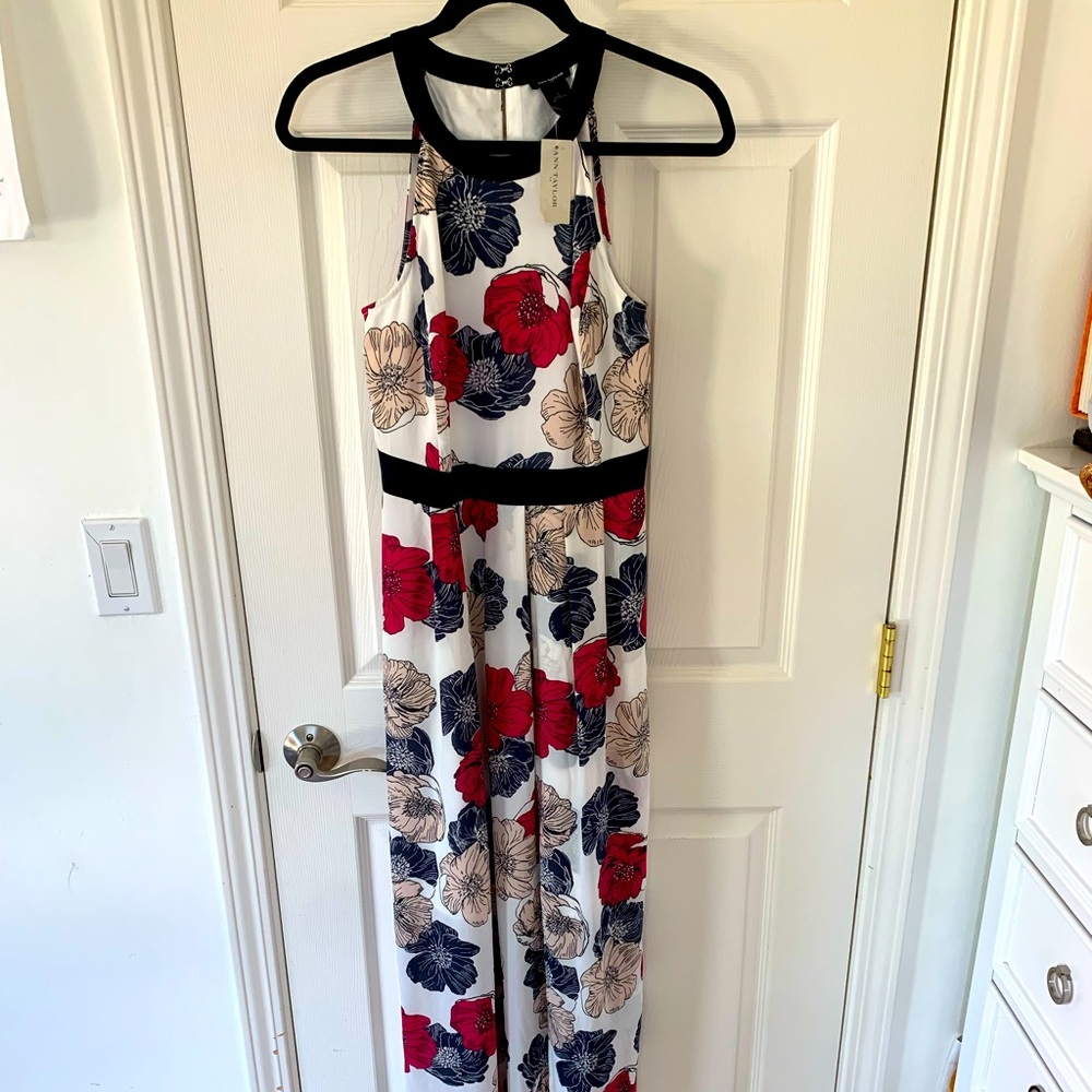 Ann Taylor floral maxi dress/gown